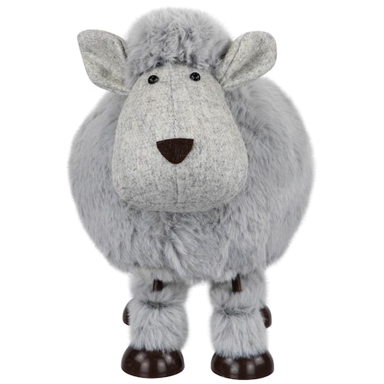 7.5" Gray Bouncing Sheep Plush Easter Figure By Northlight | 7.5" x 4.75" x 7" | Michaels®